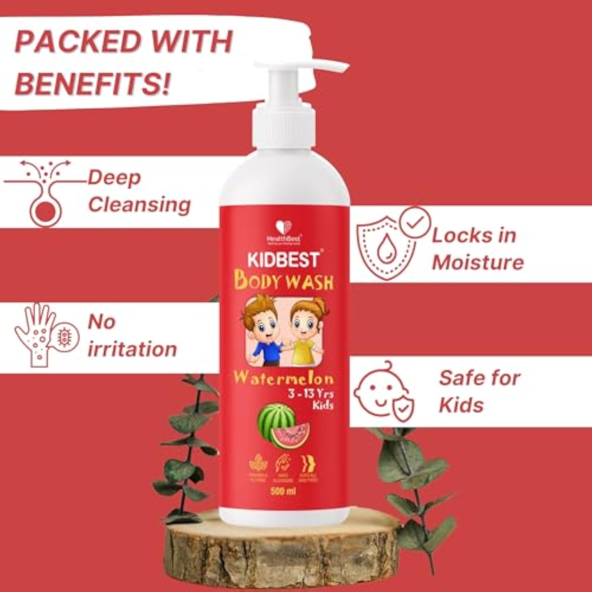 Kids Body Lotion & Body Wash Combo, Gentle Care